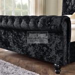 Fabrice Fabric Upholstered Sleigh Bed
